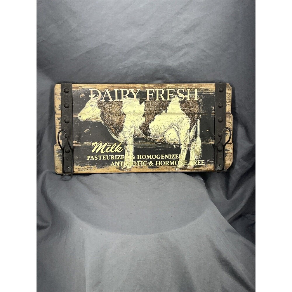 Dairy Fresh Milk Pasteurized Homogenized Antibiotic And Hormone Free Sign